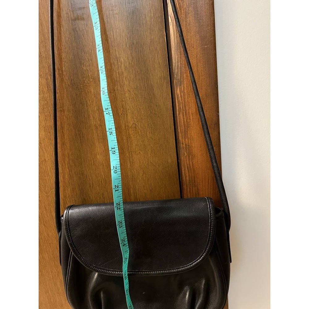 Vintage Coach Cafe 4111‎ Black Leather Crossbody Bag Made In Italy 1751-392 - Picture 16 of 16